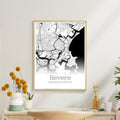 Revere Massachusetts City Map Poster - GroovyGrove