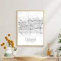 Upland California City Map Poster - GroovyGrove