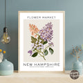 New Hampshire Flower Market Poster - GroovyGrove