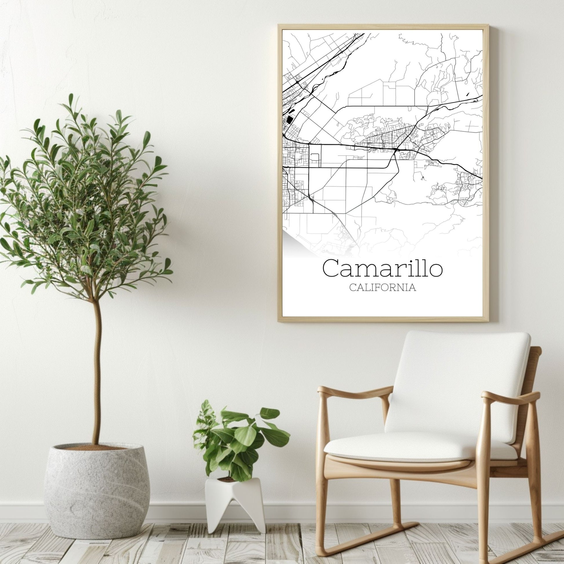 Camarillo California City Map Poster - GroovyGrove