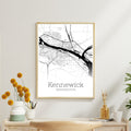 Kennewick Washington City Map Poster - GroovyGrove