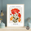 Ohio Flower Market Poster - GroovyGrove