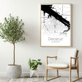 Decatur Alabama City Map Poster - GroovyGrove