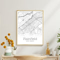 Plainfield New Jersey City Map Poster - GroovyGrove