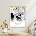 Tampa Florida City Map Poster - GroovyGrove