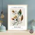 Maine Flower Market Poster - GroovyGrove