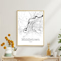 Middletown Ohio City Map Poster - GroovyGrove