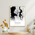 Seattle Washington City Map Poster - GroovyGrove