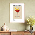 Paper Plane Retro Cocktail Poster - GroovyGrove