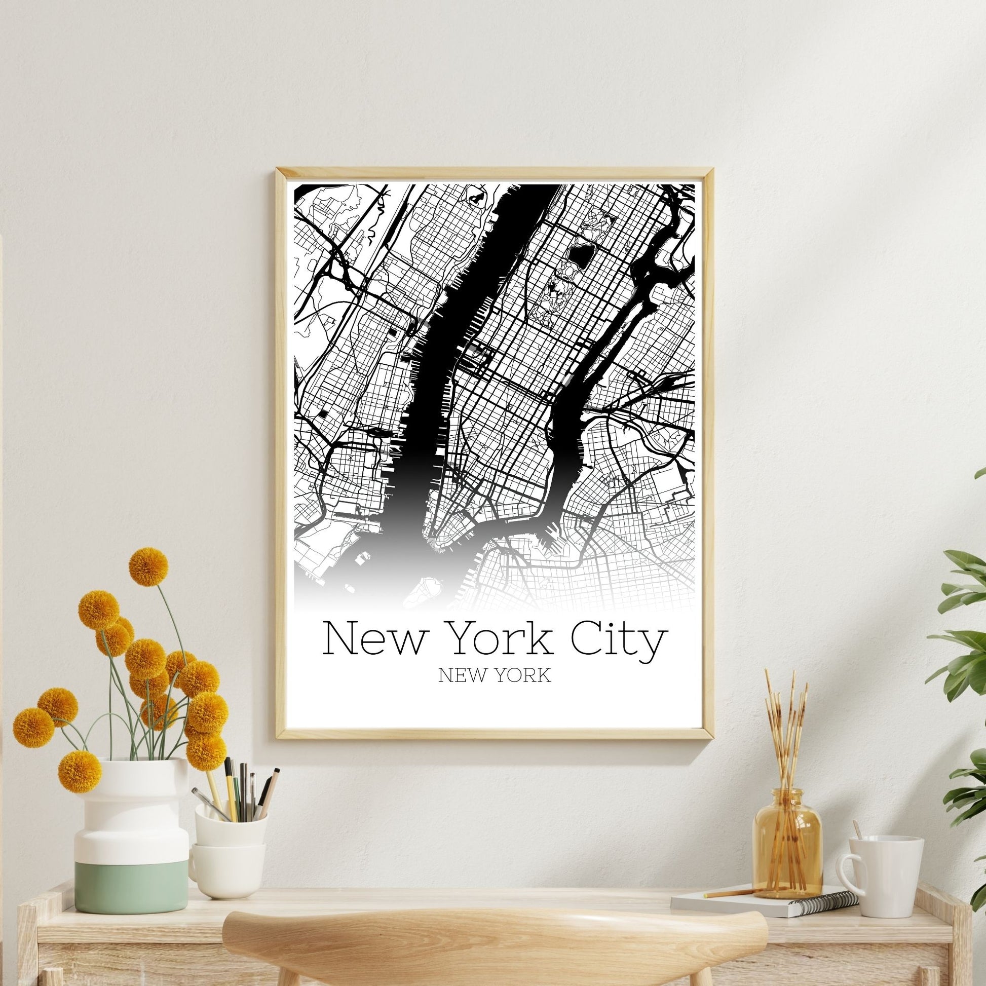 New York City Map Poster - GroovyGrove