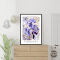 February Birthday Flower Market Poster - GroovyGrove