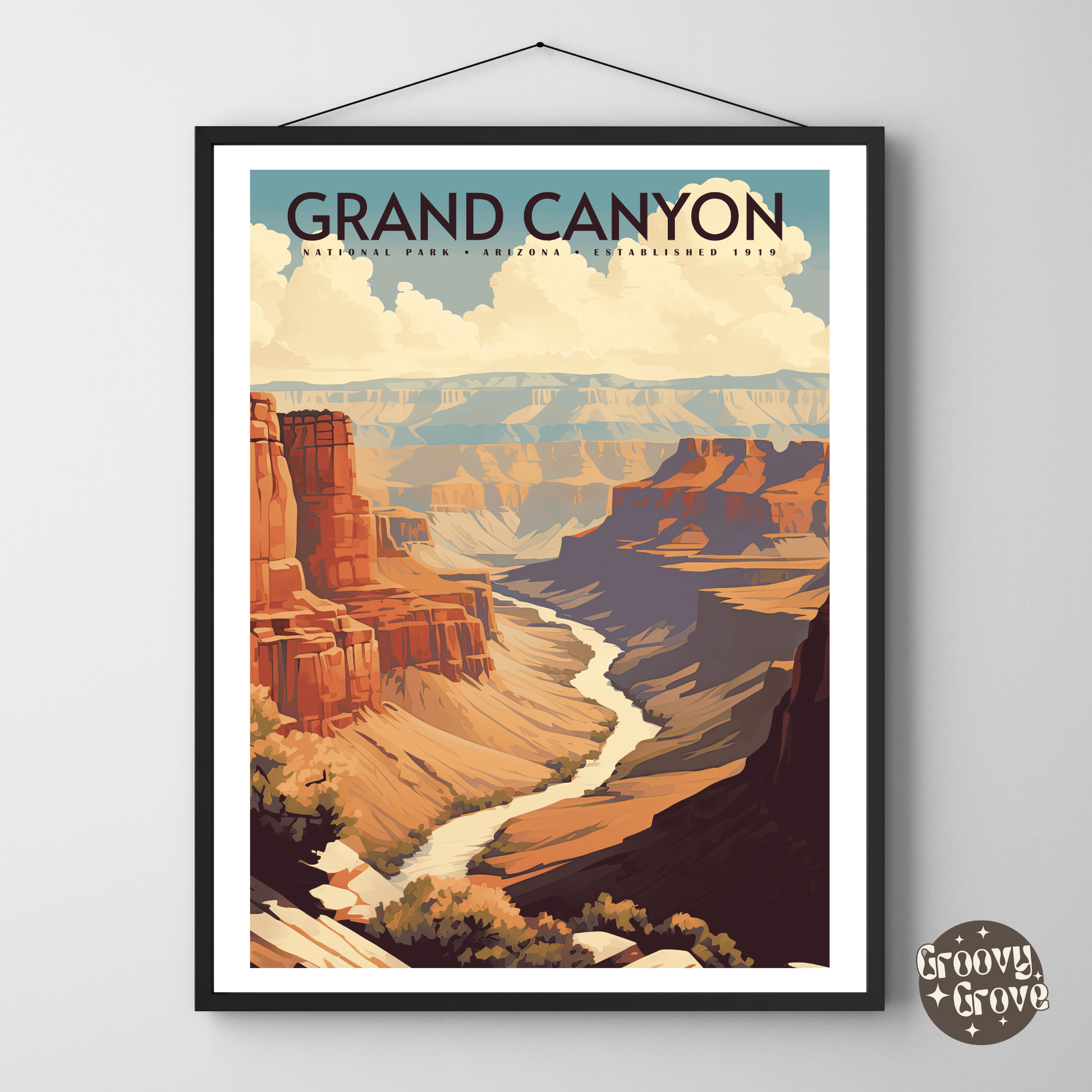 Grand Canyon National Park Vintage Poster - GroovyGrove