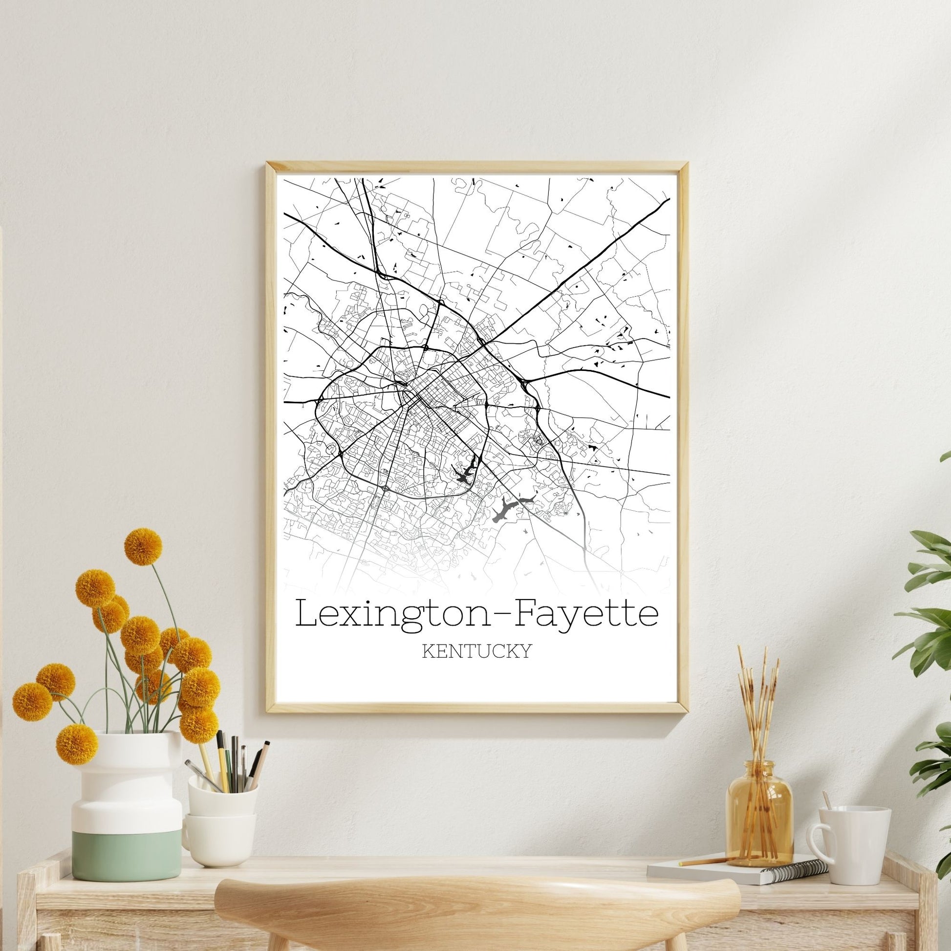 Lexington Kentucky City Map Poster - GroovyGrove