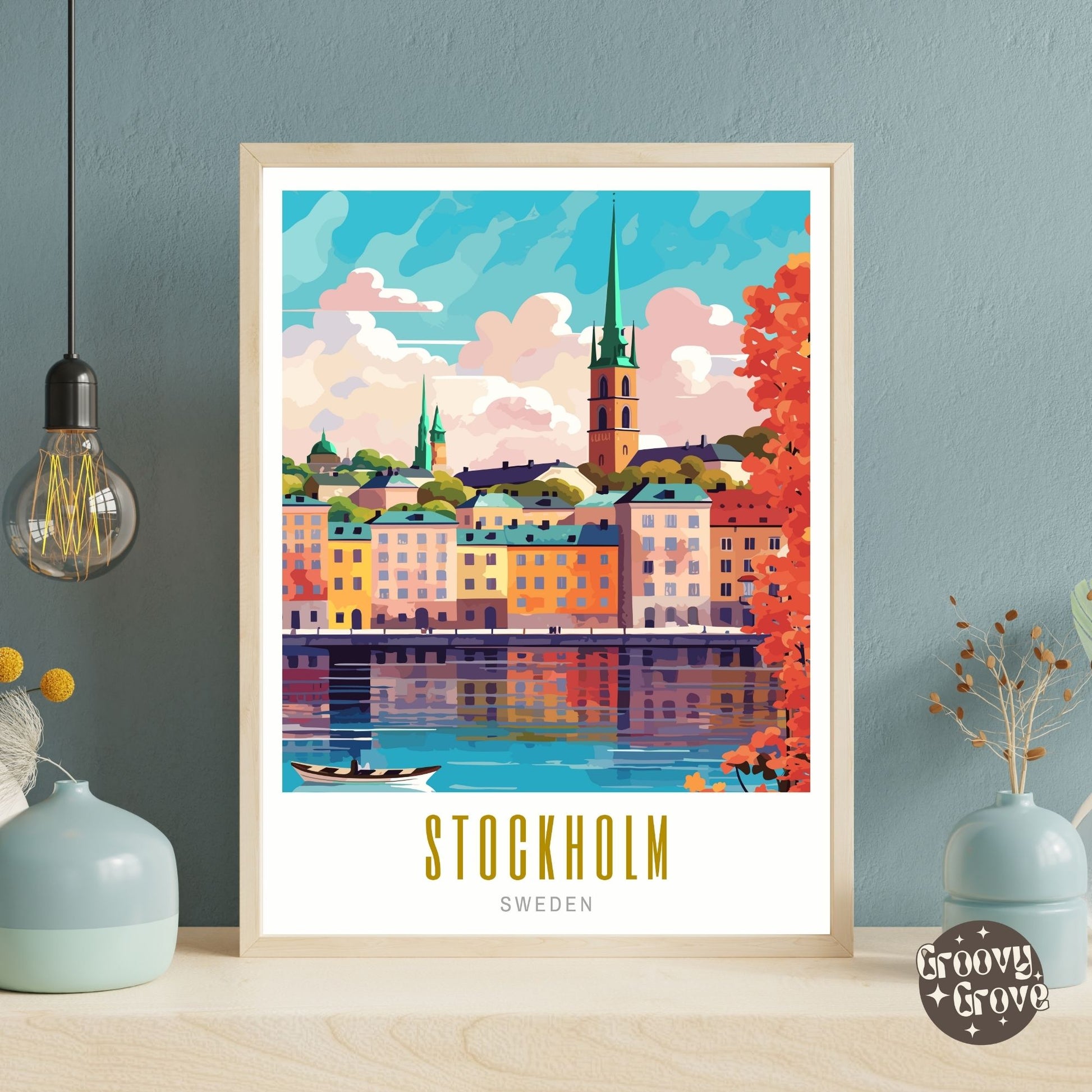 Stockholm Sweden Poster - GroovyGrove