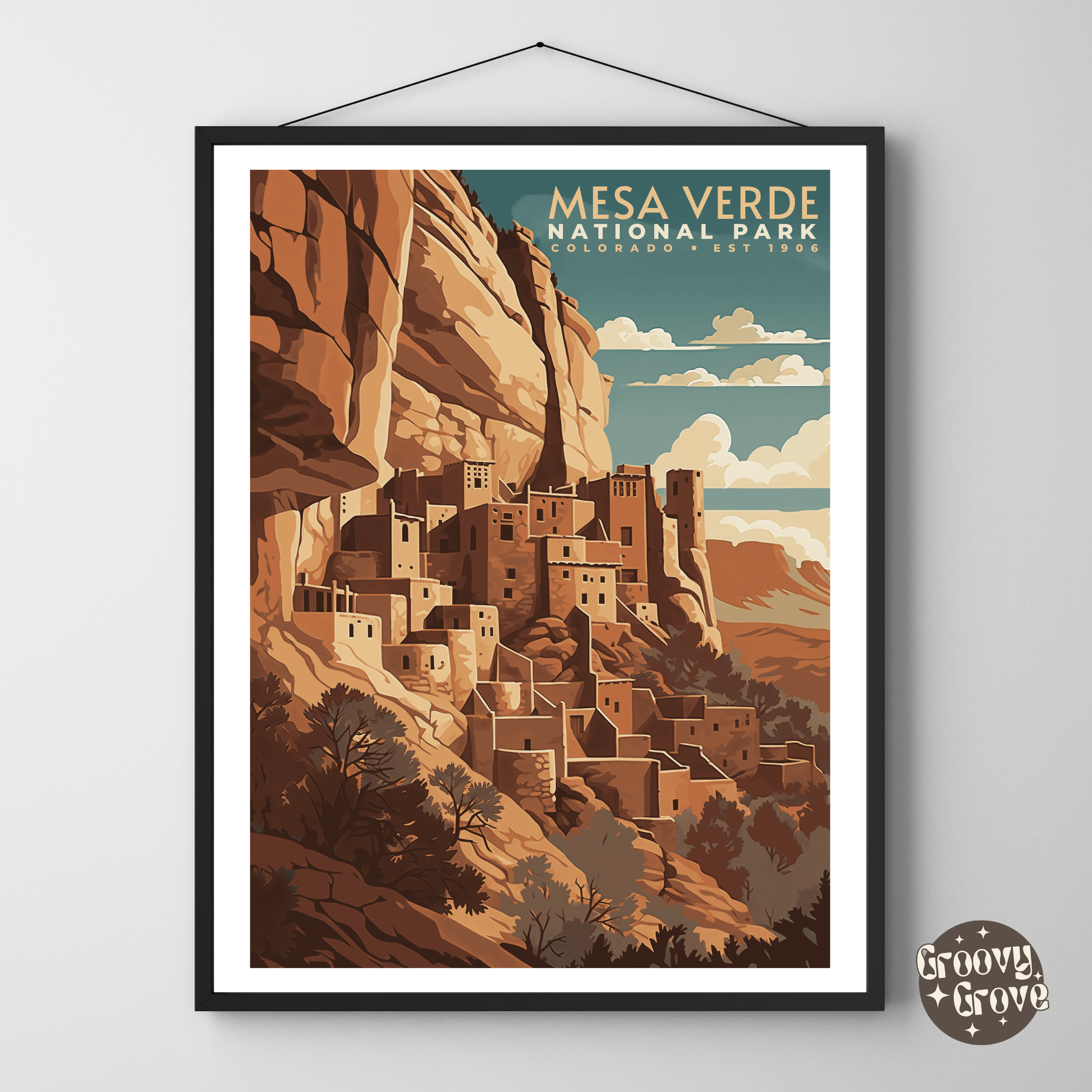 Mesa Verde National Park Vintage Poster - GroovyGrove