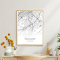 Hoover Alabama City Map Poster - GroovyGrove