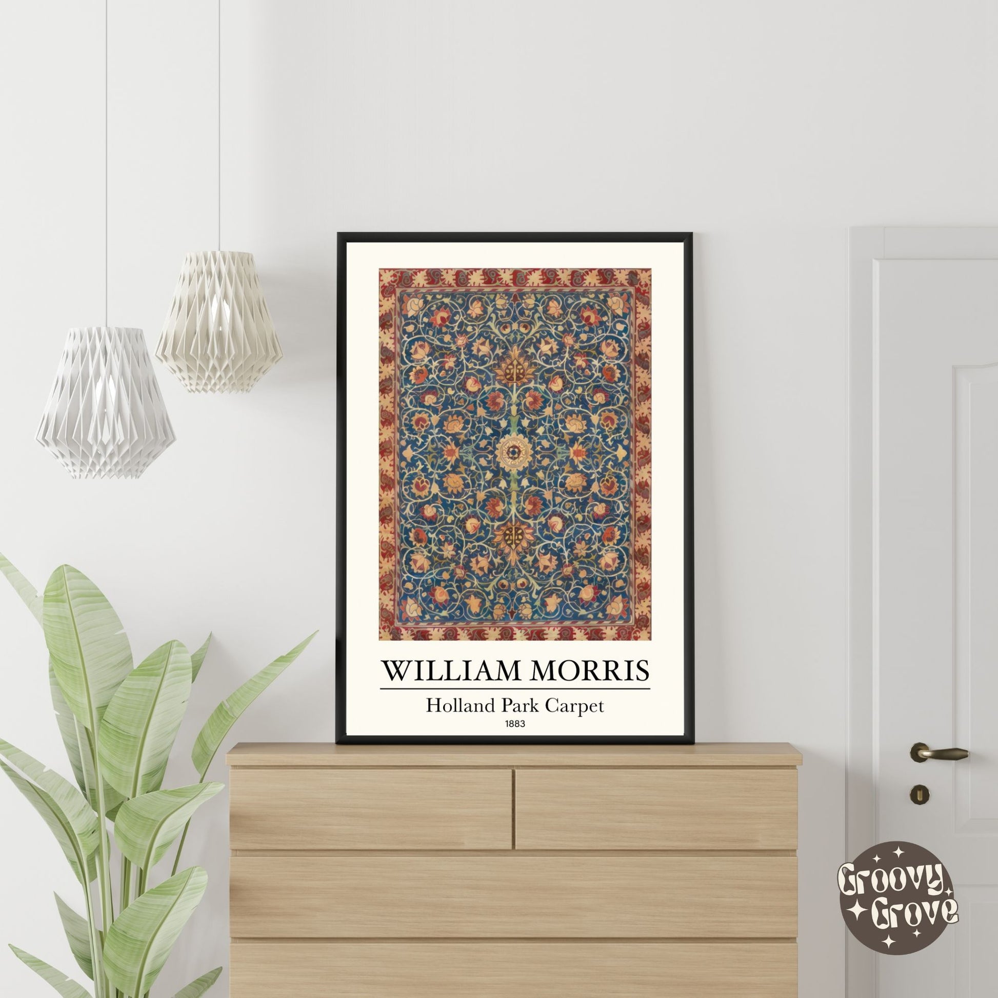 Holland Park Carpet 1883 William Morris Poster - GroovyGrove