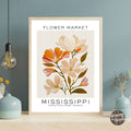 Mississippi Flower Market Poster - GroovyGrove