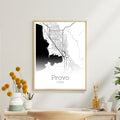 Provo Utah City Map Poster - GroovyGrove