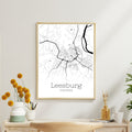 Leesburg Virginia City Map Poster - GroovyGrove