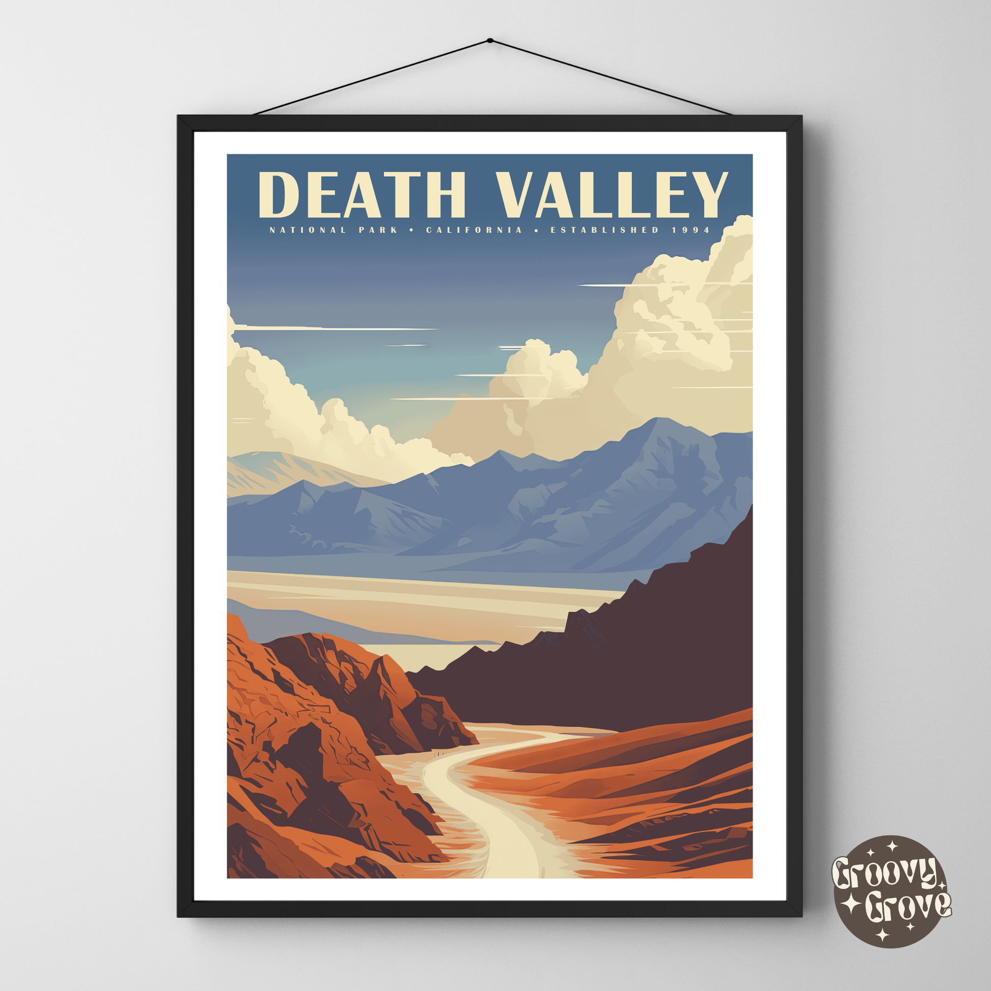 Death Valley National Park Vintage Poster - GroovyGrove