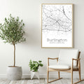 Burlington North Carolina City Map Poster - GroovyGrove