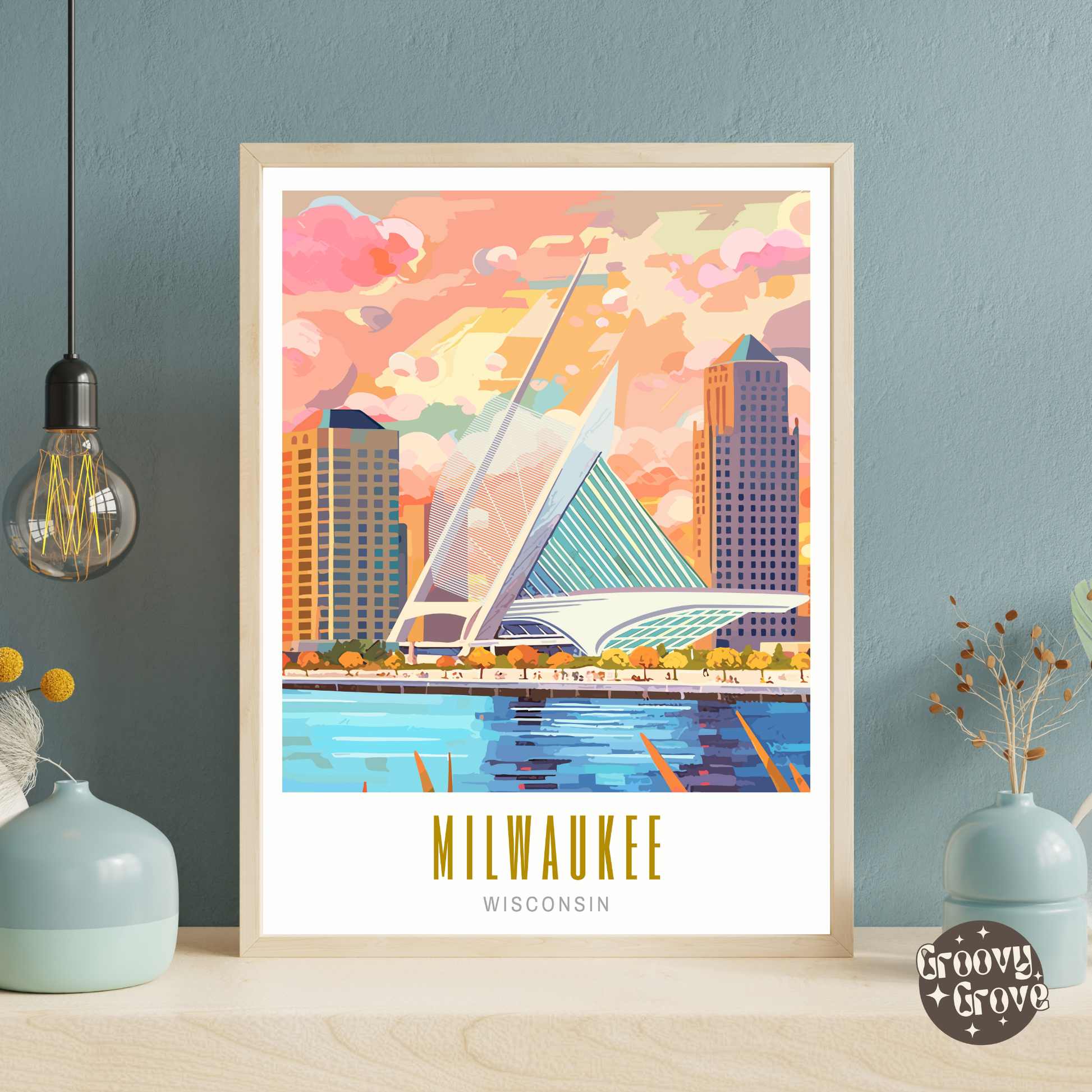 Milwaukee Wisconsin Poster - GroovyGrove