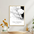 San Rafael California City Map Poster - GroovyGrove