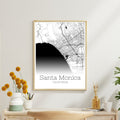 Santa Monica California City Map Poster - GroovyGrove