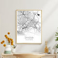 Irvine California City Map Poster - GroovyGrove