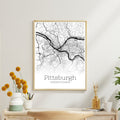 Pittsburgh Pennsylvania City Map Poster - GroovyGrove