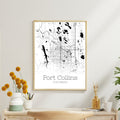 Fort Collins Colorado City Map Poster - GroovyGrove