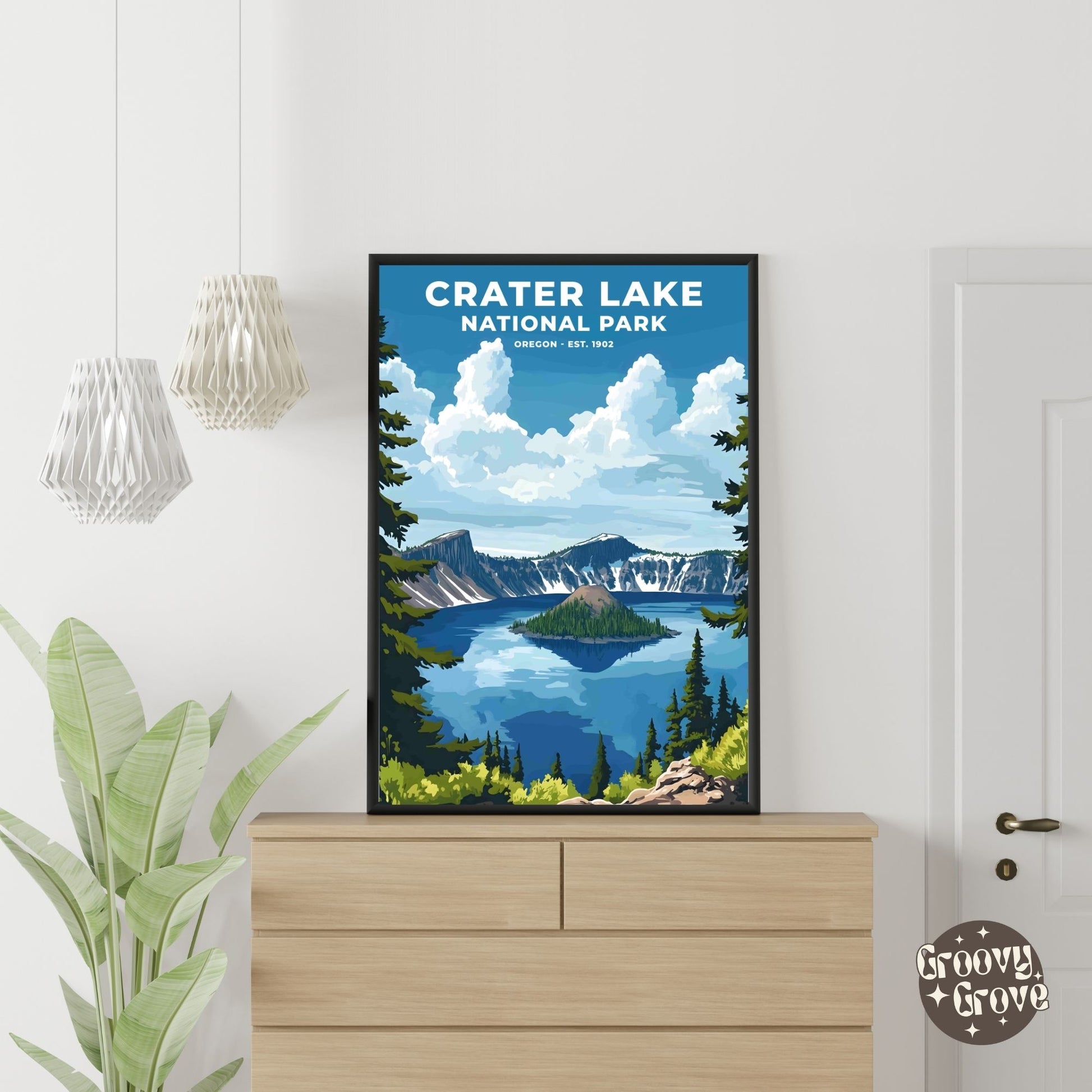 Crater Lake National Park Poster - GroovyGrove