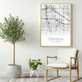 Cerritos California City Map Poster - GroovyGrove