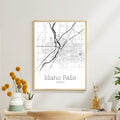 Idaho Falls Idaho City Map Poster - GroovyGrove