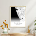 Encinitas California City Map Poster - GroovyGrove