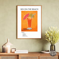 Sex on the Beach Retro Cocktail Poster - GroovyGrove