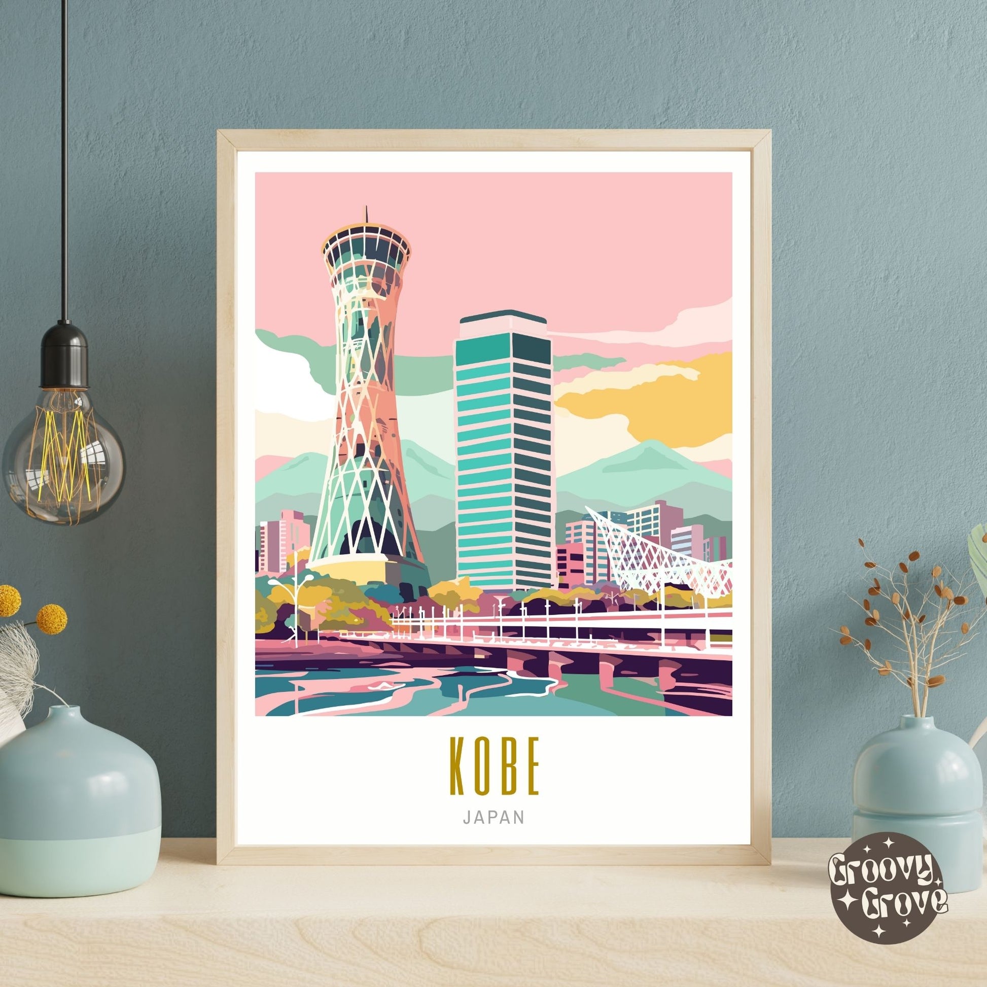 Kobe Japan Poster - GroovyGrove