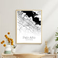 Palo Alto California City Map Poster - GroovyGrove