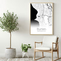 Burien Washington City Map Poster - GroovyGrove