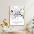 Little Rock Arkansas City Map Poster - GroovyGrove