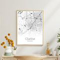 Olathe Kansas City Map Poster - GroovyGrove