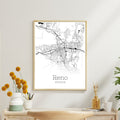 Reno Nevada City Map Poster - GroovyGrove