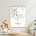 Parker Colorado City Map Poster - GroovyGrove