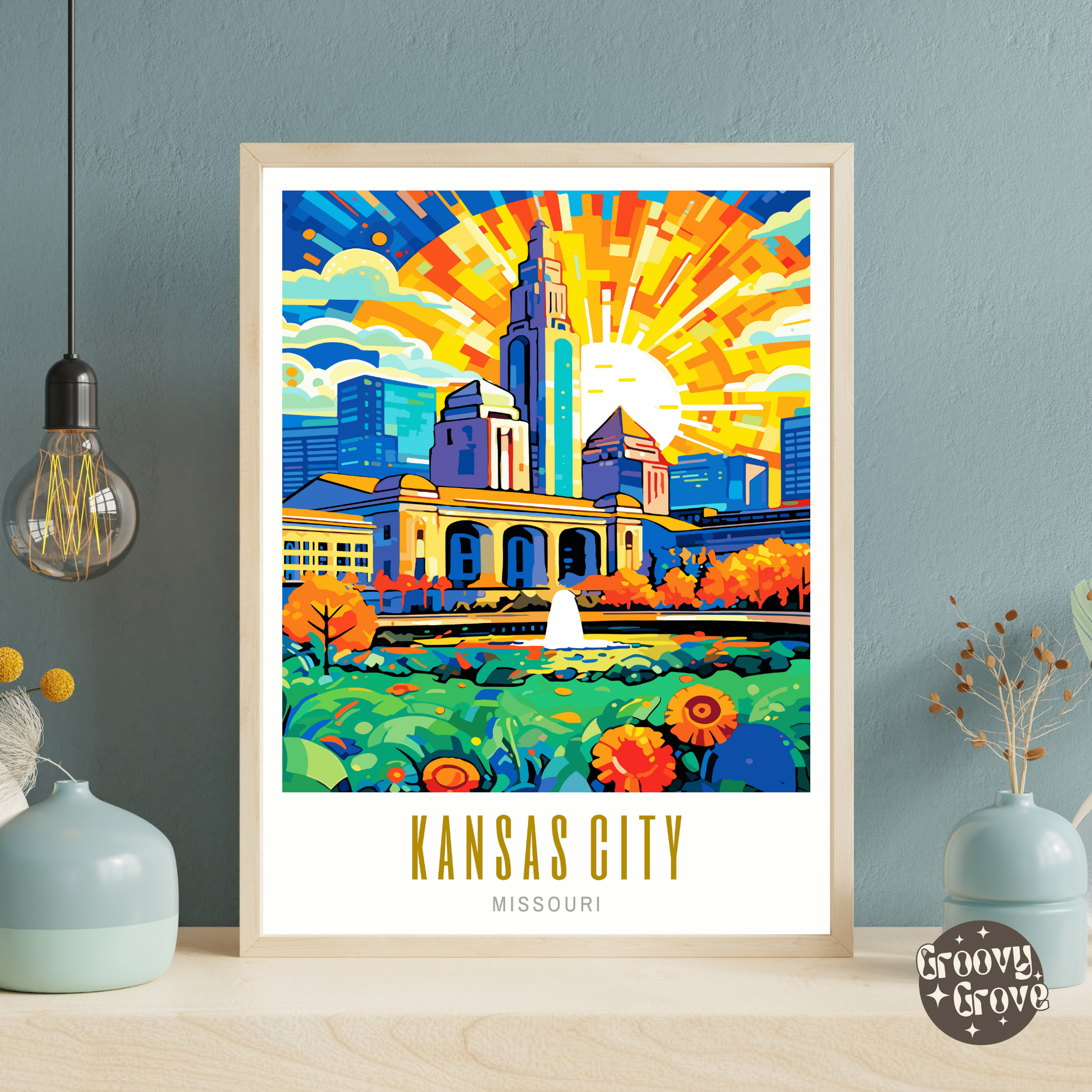 Kansas City Missouri Poster - GroovyGrove