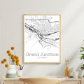 Grand Junction Colorado City Map Poster - GroovyGrove