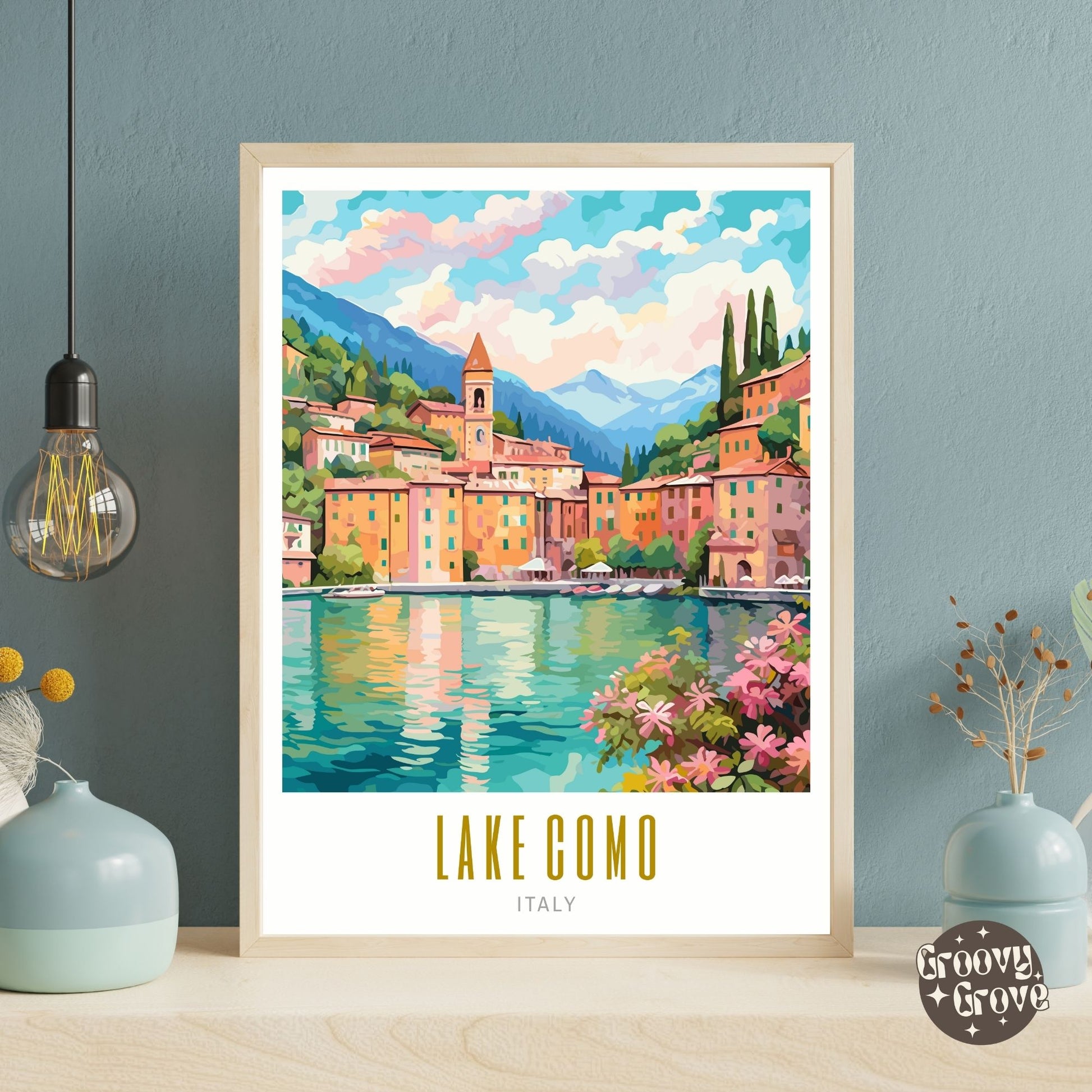 Lake Como Italy Poster - GroovyGrove