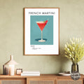 French Martini Retro Cocktail Poster - GroovyGrove