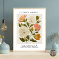 Georgia Flower Market Poster - GroovyGrove