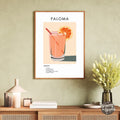 Paloma Retro Cocktail Poster - GroovyGrove